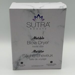 SUTRA Beauty Marble Travel Size Blow Dryer – Dual Voltage Compact